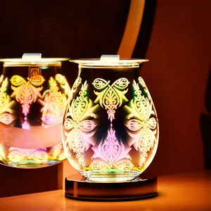 Pabrik Langsung Penjualan Laris 3D Lilin Elektrik Peleleh Lilin Led Penghangat Aroma Lampu Minyak Esensial Pembakar untuk Rumah Kamar Tidur