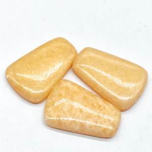 Calcita naranja 17x26mm Forma libre Cabujón Ajuste de joyería - Product Image 3