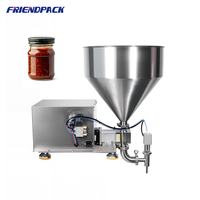Machine de remplissage semi-automatique UPK à pompe à engrenages pneumatique pour jus, boissons, crème, confiture, avec trémie de 30L pour pâtes
