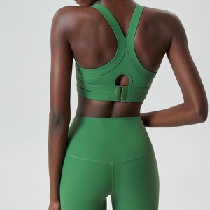 Sujetador Deportivo de Gran Tamaño con Espalda en I de Alta Resistencia para Mujer, con Banda Inferior de Doble Capa con Cordones Ajustables - Product Image 2
