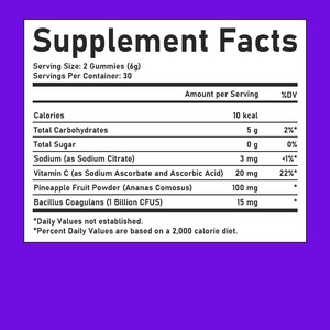 Gummies Probiotiques Équilibre Féminin OEM ODM, Formulées pour le Bien-être des Femmes avec Poudre de Fruit d'Ananas, Gummies Santé Féminine - Product Image 2