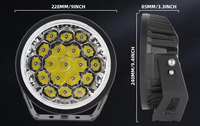 Nouveau projecteur LED 9 pouces 1 lux/1600 m 19650 lm 4x4 avec feux de jour DRL IP68 9'' haute puissance 130W pour conduite