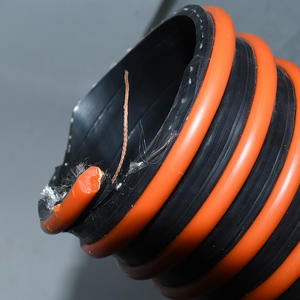 Zeer flexibele 2 inch lekvrije spiraalvormige gegolfde <span class=keywords><strong>PVC</strong></span> slang voor rioolpomp, drainagekop, glad oppervlak, waterpompslang - Product Image 3