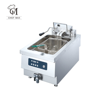 Table personnalisée commerciale monocylindre ascenseur automatique four frit friteuse électrique Restaurant/friteuse fournie 220V