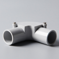 Raccord de conduit en PVC conforme à la norme AS/NZS2053, coude à 90 degrés de 20 mm pour l'électricité