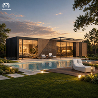 Villa préfabriquée moderne de luxe, maisonnette meublée de 20 pieds pour projets d'appartements de villégiature