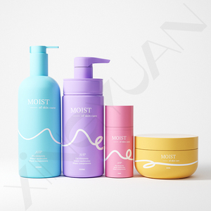 مجموعة شعر مخصصة ، زجاجة شامبو بلاستيكية بشعر بلمسة نهائية مخصصة لتعبئة زبدة الشعر - Product Image 5