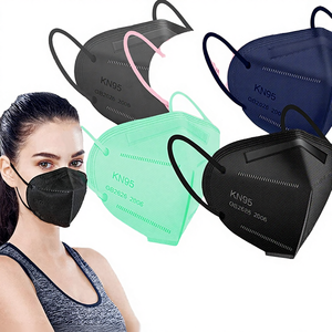 Mascarilla desechable KN95 KangRui de colores personalizados con elástico para las orejas, 6 capas de tela no tejida, protección, clip nasal ajustable, de fábrica de carbono - Product Image 3