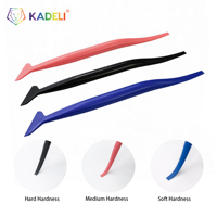 Juego de Herramientas para Plastificar KADELI, 3 Piezas, Espátula de Plástico para Bordes de Vinilo para Automóviles