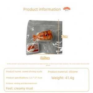 Juguete Blandito de la Serie Sushi, Sensación de Slime Súper Suave, Alivio del Estrés, Rebote Lento, Juguete de Silicona Seguro y No Tóxico, Empaquetado Individualmente - Product Image 3