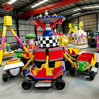 Manège Crazy Jumping Car pour enfants, usage commercial intérieur et extérieur à faible hauteur, idéal pour centres commerciaux et parcs d'attractions