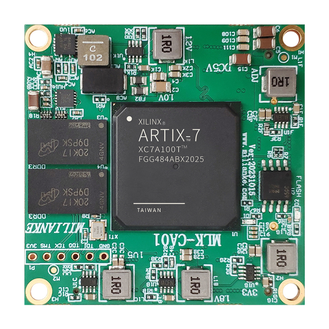 MLK-CA01-35T/100T AMD(Xilinx)Artix-7 Core Board XC7A35T/XC7A100T PCIE SFP 4-Pair GTP Machine Vision/High-Speed Communication