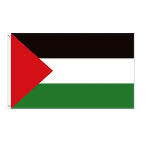 新促销热风格巴勒斯坦美国大型定制巴勒斯坦聚酯旗帜