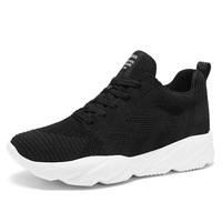 Chaussures de course décontractées pour hommes et femmes, en mesh respirant, antidérapantes, légères, à lacets, blanches, pour la marche