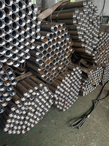 Tubo de lechada de soporte de tubería de acero de calidad superior con extremo roscado para piezas de máquina minera de conducción de túneles - Product Image 4