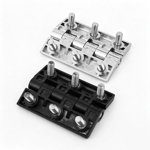 Cerniera Esterna per Porta di Armadio in Acciaio <span class=keywords><strong>Inox</strong></span> 304 Stile Industriale, Angolo di Apertura 180 Gradi, Perno Filettato a 4 Fori - Product Image 2