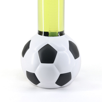 Gobelet de jardin en plastique à long col Darquiri avec couvercle et paille, personnalisé pour le football