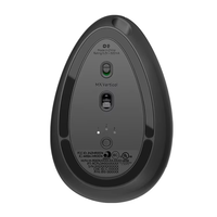 Souris ergonomique sans fil Logitech MX Vertical pour droitiers, 4 boutons, 1000 DPI, multifonction, 2,4 GHz, rechargeable par USB, pour le bureau