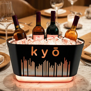 Cubo de hielo LED de gran capacidad de 36L, enfriador de champán recargable con luz RGB para bar, KTV, fiesta, discoteca - Product Image 5