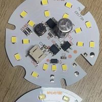 Conception de circuits imprimés AC175V-265V, circuit imprimé en aluminium DOB à une seule face, 5W 7W 9W 12W 15W 18W, ampoules LED, cartes de circuits imprimés pour éclairage