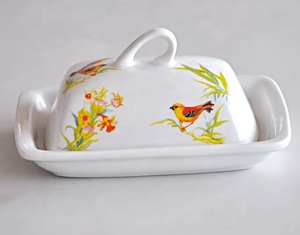 مجموعة بورسلين + صائق مع زهرة تصميم أفكار منتج جديد في تصميم OEM نمط مخصص - Product Image 1