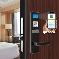 Serrure de porte d'hôtel à code QR avec application système à distance d'hôtel serrures QR intelligentes