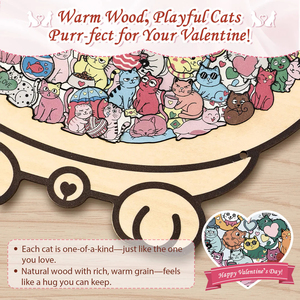 Macaron color wooden Puzzles with Unique Shapes DIY Photo <b>Frame</b> custom Cat/dog/Penguin for home decorate - Product Image 4