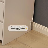 Nouvelle coiffeuse de chambre en bois avec tiroirs intégrés, armoire de rangement ultra-étroite style crème
