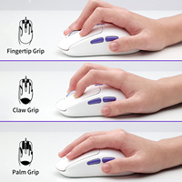 AKKO Pulse01 Mouse Gaming Nirkabel Dual 8K 7 Tombol 2.4Ghz + USB Type-C Programmable PAW3950 Ergonomis Kanan Performa Tinggi