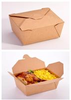 Boîtes à lunch en kraft brun, contenants à emporter, contenants alimentaires pour la restauration, les traiteurs et les fêtes