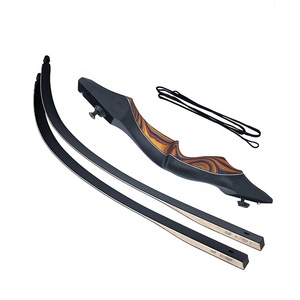 Arc à poulies de tir à l'arc, poignée en bois laminé de 19 pouces pour les arcs de chasse - Product Image 1