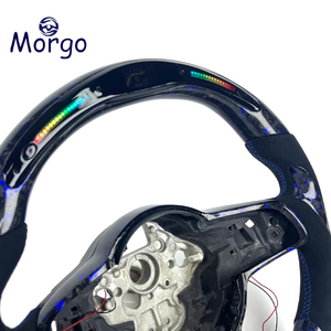 Volante de Fibra de Carbono Personalizado para Volkswagen VW Golf 7 MK7 Mk7.5 GTI Scirocco <span class=keywords><strong>Polo</strong></span> GTS <span class=keywords><strong>R</strong></span> <span class=keywords><strong>Line</strong></span> 2014-2017 - Product Image 4