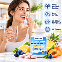 Comprimés Probiotiques OEM ODM Mélange de Fruits Nutrition Digestive Complément Alimentaire Marque Privée Fabricant Grossiste Formule Personnalisée