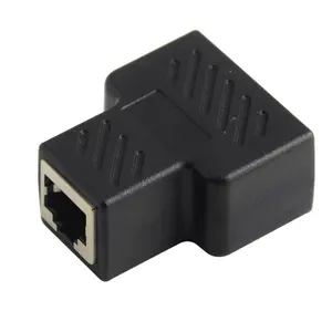 RJ45 Splitter Adapter Ethernet Splitter 1 to 2 Network Adapter CAT 5/CAT 6 LAN Splitter Ethernet Socket Connector Adapter