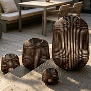 Lanterne de jardin solaire extérieure, lampe de sol étanche, lumière de paysage pour villa, cour, terrasse, pelouse - Product Image 4