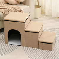 Rampe pour chien pour escaliers, portable, multifonctionnelle, pliable, rampe et escalier pour chien et chat, matériau durable, amovible, lavable