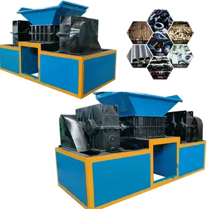 large plastic tire wood car waste tyre recycling shredding prices 2 shaft scrap metal tire cans shredder machine scrap