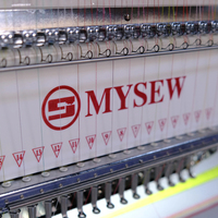 MYSEW Nouvelle Machine à Broder Commerciale à 2 Têtes 1202/1502MJS 1200 Points par Minute Détection Intelligente de la Disconnexion