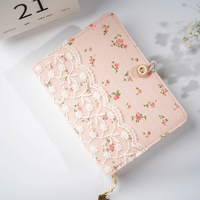 Cadeau mignon de carnet de notes de fleurs roses imprimées sur mesure de nouveau design pour des filles