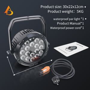 Precio de Fábrica, 18 Piezas de Luces LED Par Can, IP65 Impermeables, Luz LED Par para Exteriores, Iluminación para Escenarios - Product Image 5