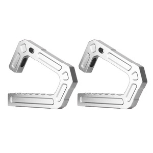 Poignée de porte en aluminium noire 151 mm arrière pour Jeep Wrangler 07-18 JK, accessoire intérieur - Product Image 4