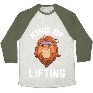 King of Lifting Unisex Tri-Blend <b>Baseball</b> <b>Tee</b> - Product Image 5