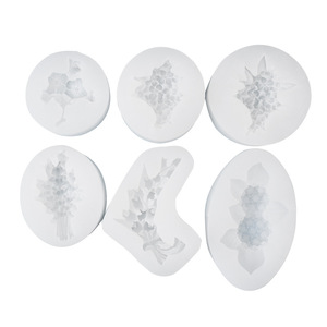 Stampo in <span class=keywords><strong>Silicone</strong></span> per Fiori di Mughetto, Lavanda, Ortensia e Osmanto per Aromaterapia e Gesso per Bocchette dell'Aria Auto - Product Image 5