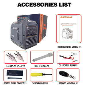 Outdoor Silent Generator Grey Portable <b>Gasoline</b> for Car Air Conditioner Charging 004-007 Reliable Backup Power Provides Stable E - Product Image 6