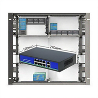 Switch PoE Actif 8+2 10/100 120W DC52V Longue Portée 250M Ethernet