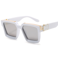 2025 Lunettes De Luxe Arrivées Hommes Femmes Vintage Carré Millionnaire Mode Tendance Lunettes De Soleil De Luxe Designer Marque Lunettes De Soleil