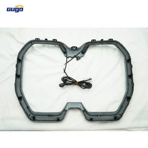 GUGO <span class=keywords><strong>2022</strong></span>-On pour <span class=keywords><strong>BMW</strong></span> IX Grille avant éclairée Noir brillant Plastique ABS Modification de voiture Nouveau produit - Product Image 3
