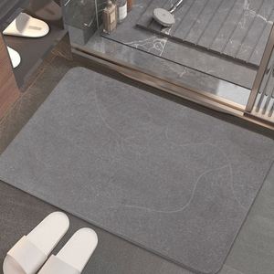 Tapis en pierre de diatomite naturelle absorbant l'eau, antidérapant, pour salle de bain, séchage rapide - Product Image 2