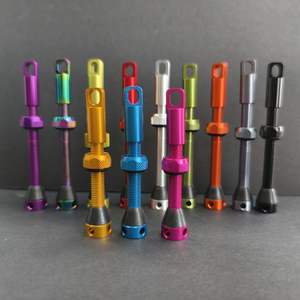 High Quality 110mm <b>Tubeless</b> Presta <b>Valve</b> for Bicycle Anodized Purple Aluminum Alloy Premium Accessory - Product Image 2