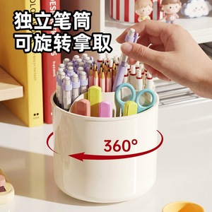 Orange Duchess Storage Box Desktop Stationery Organizer With Drawers Cartoon Design For Student Cosmetic Pen Holder - Product Image 4